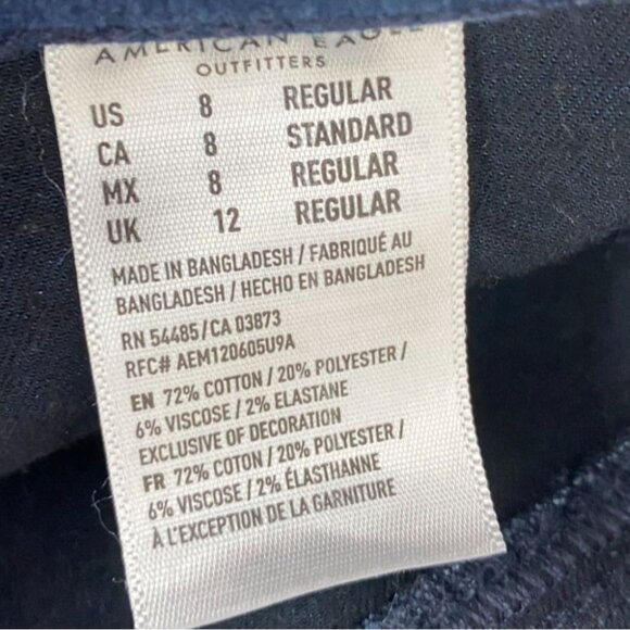 American Eagle Womens Jeans Size 8 Next Level Stretch Regular Dark Wash - Picture 3 of 12